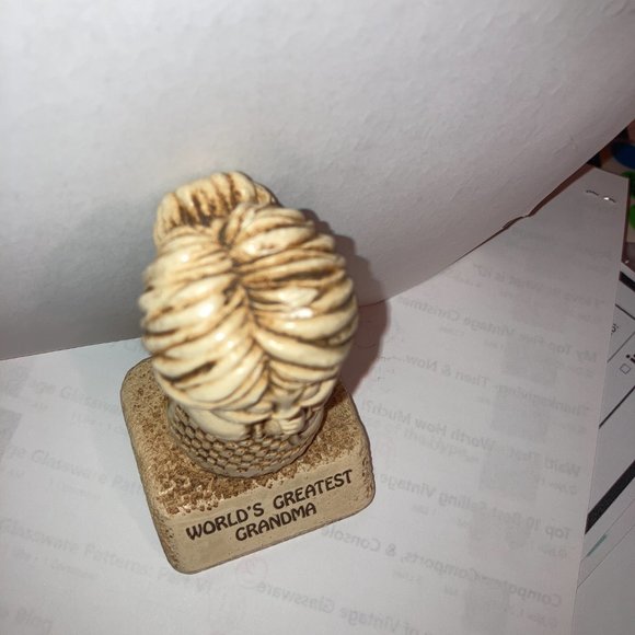 Vintage 1970s Paula Figurine Knick-Knack "World's Greatest Grandma" Mother's Day - Picture 2 of 8